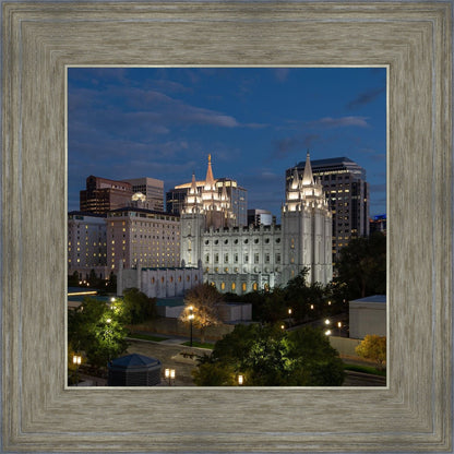 Salt Lake Temple Late Sunset