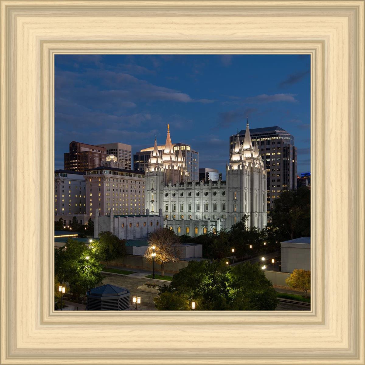 Salt Lake Temple Late Sunset
