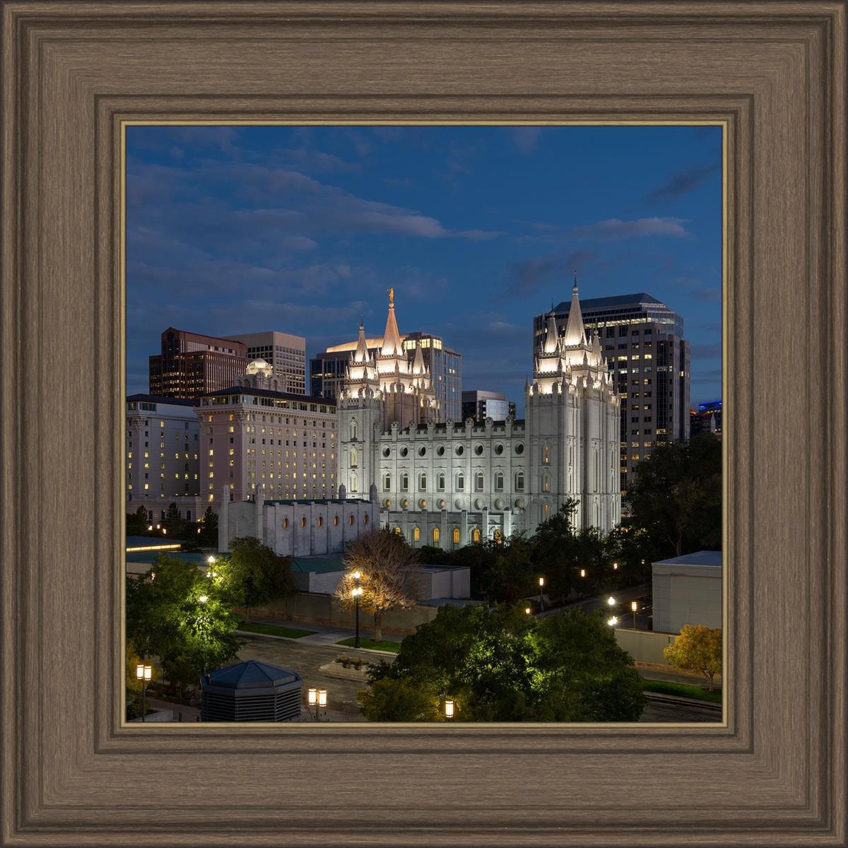 Salt Lake Temple Late Sunset