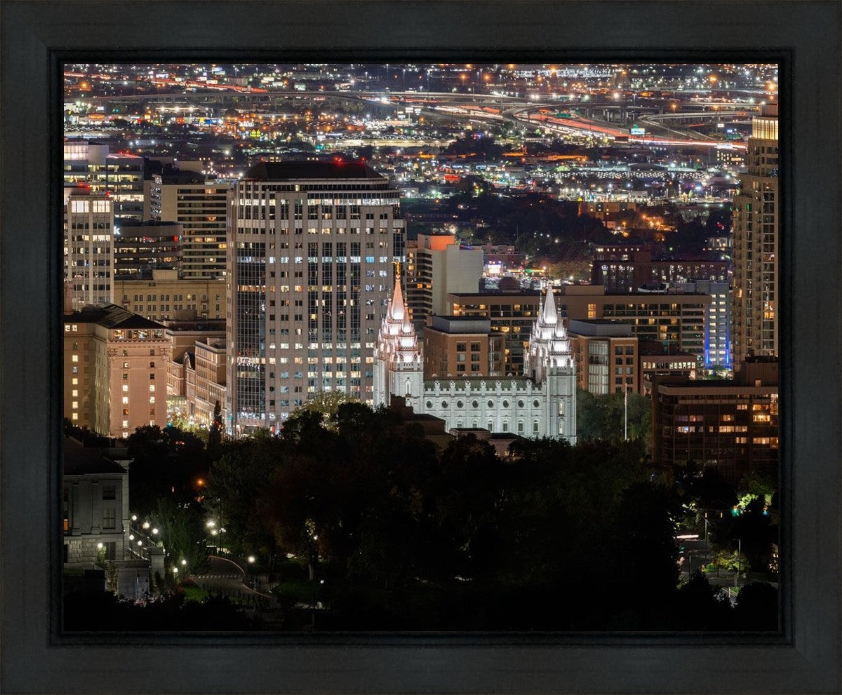 Salt Lake Temple City View Gallery Wrap