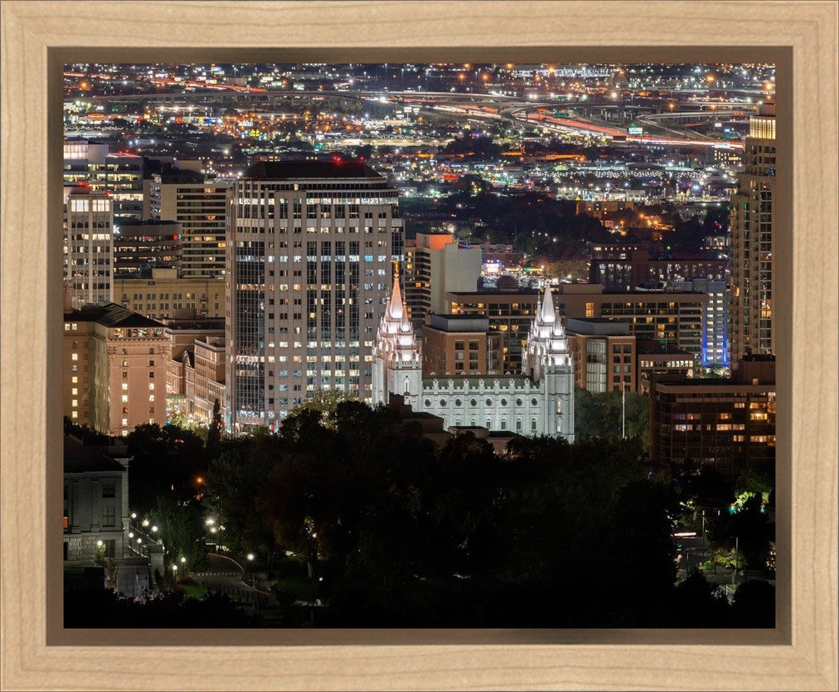 Salt Lake Temple City View Gallery Wrap