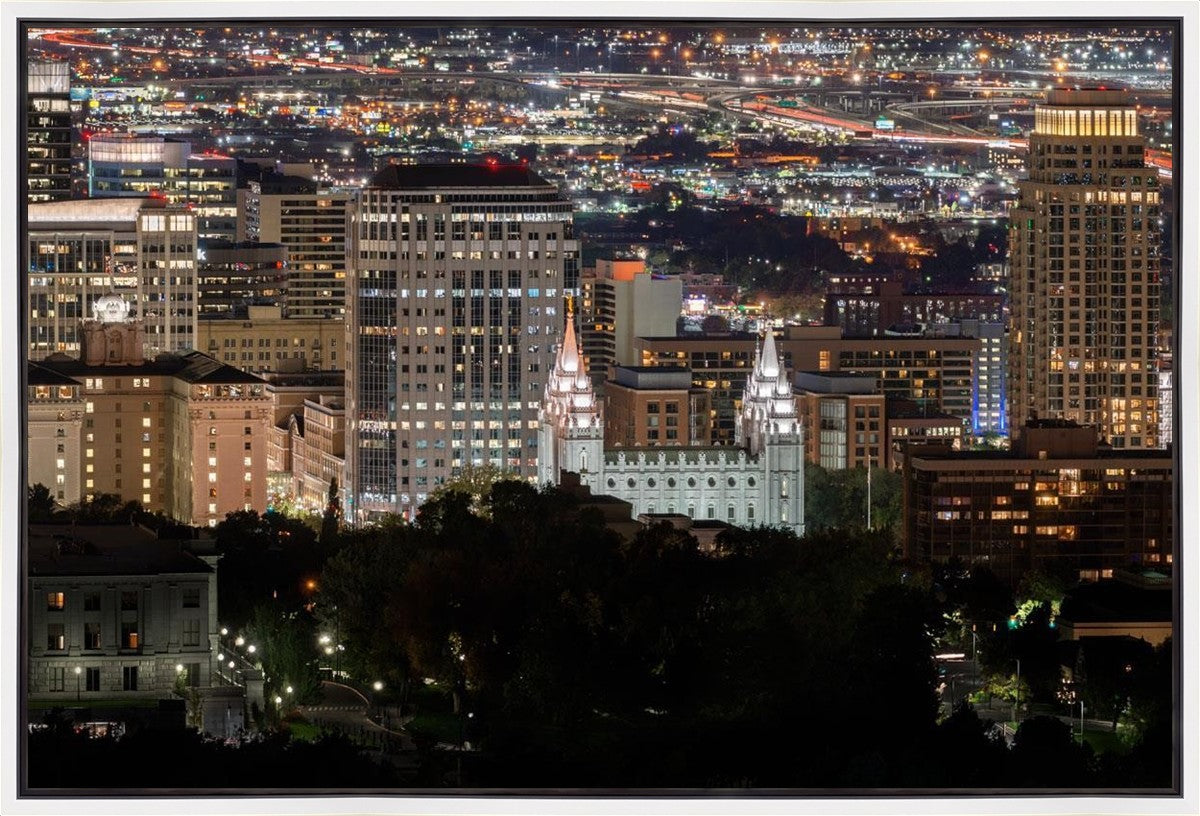 Salt Lake Temple City View Gallery Wrap