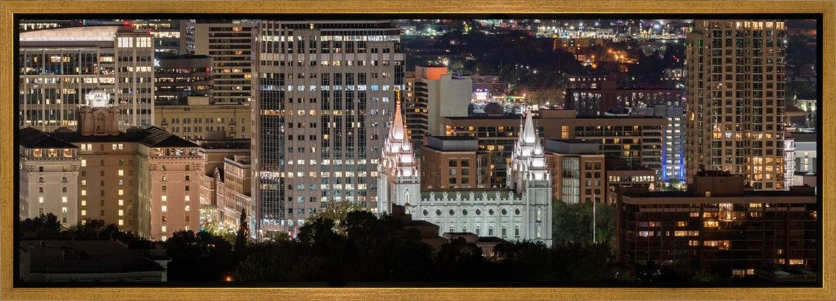 Salt Lake Temple City View Gallery Wrap