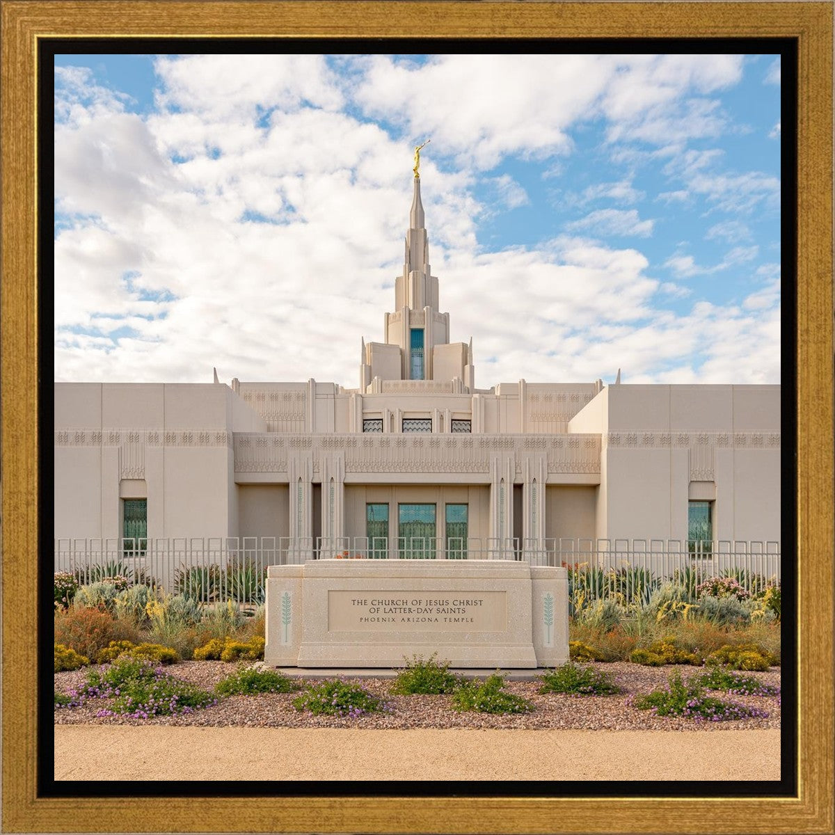 Phoenix Temple Desert Oasis Gallery Wrap