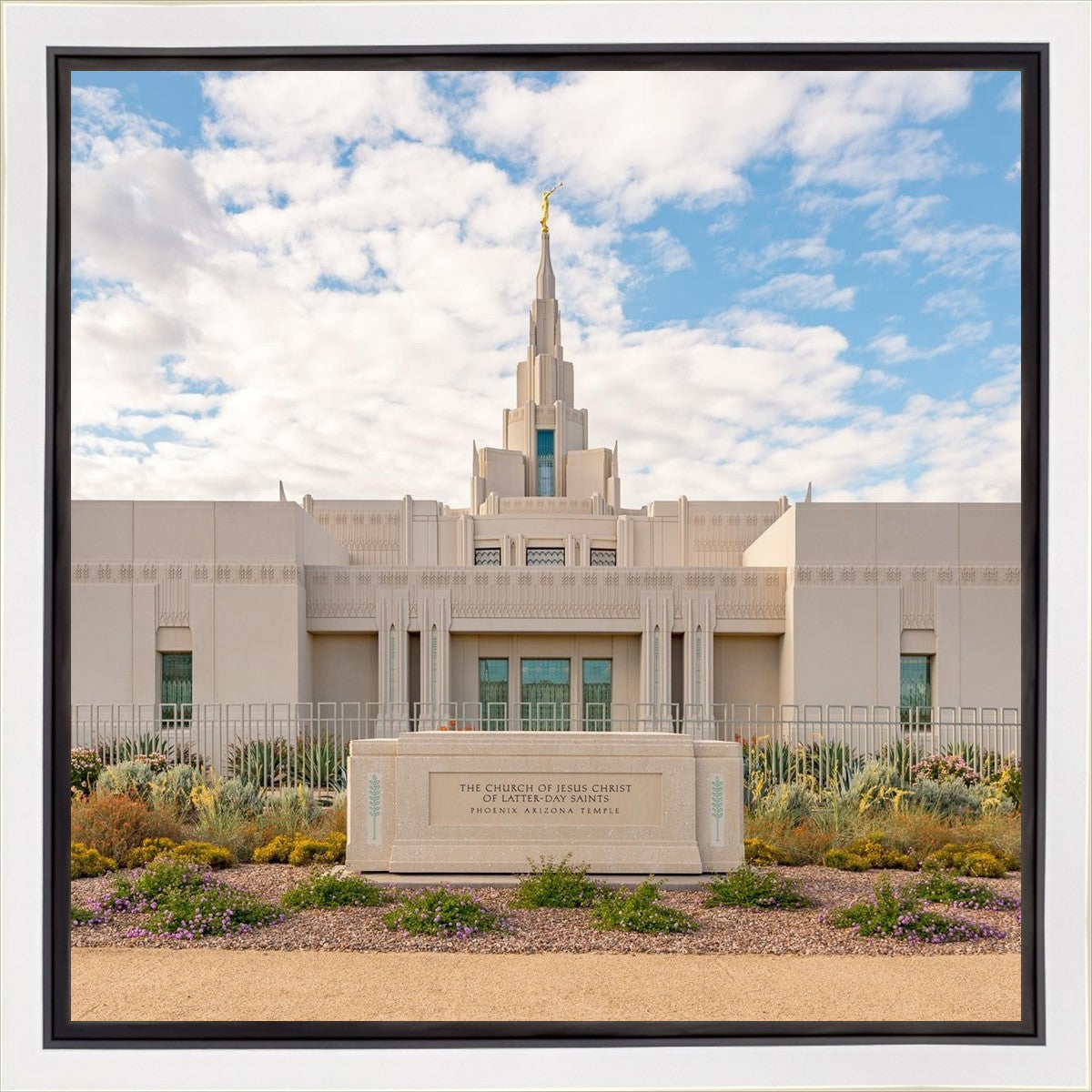 Phoenix Temple Desert Oasis Gallery Wrap