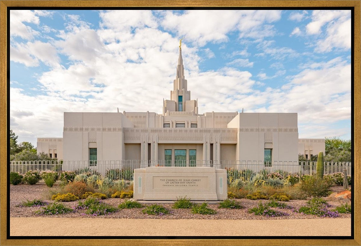 Phoenix Temple Desert Oasis Gallery Wrap