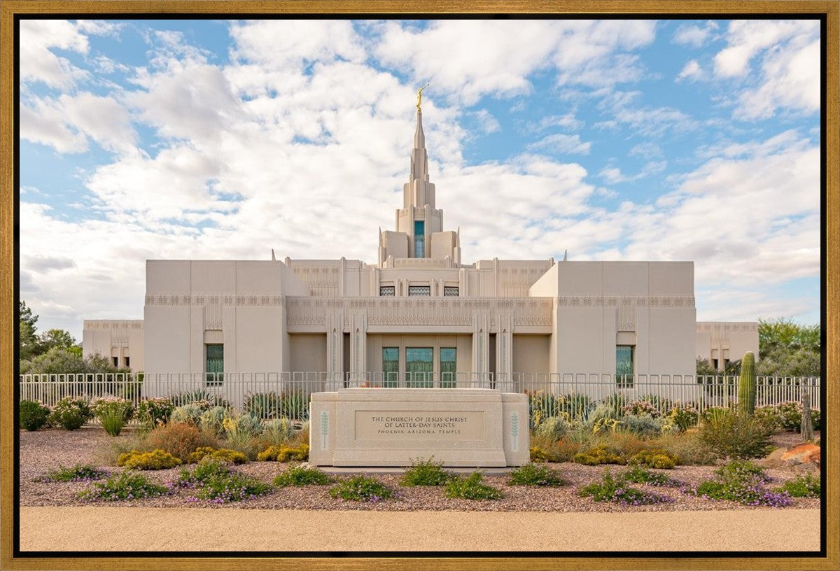 Phoenix Temple Desert Oasis Gallery Wrap