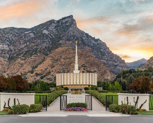 Provo Temple Morning Light Gallery Wrap