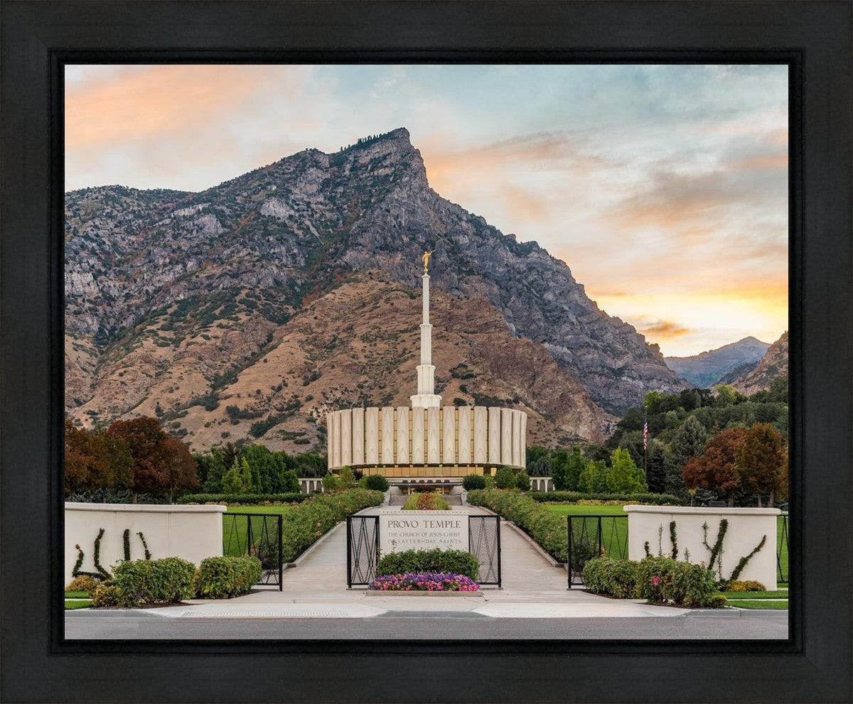 Provo Temple Morning Light Gallery Wrap