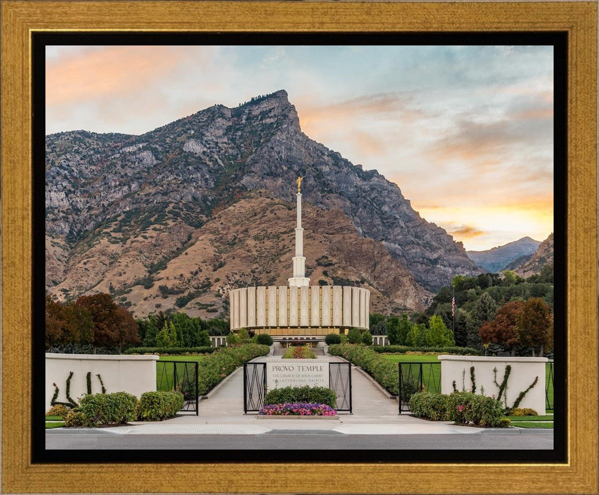 Provo Temple Morning Light Gallery Wrap