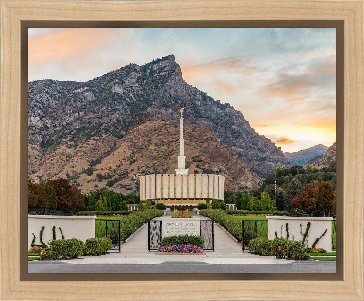 Provo Temple Morning Light Gallery Wrap