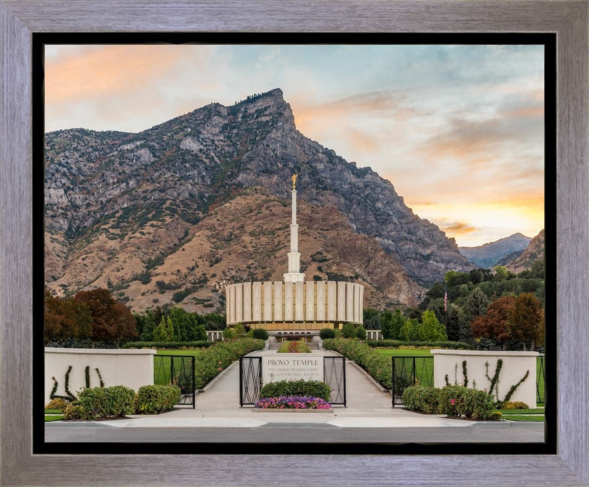 Provo Temple Morning Light Gallery Wrap