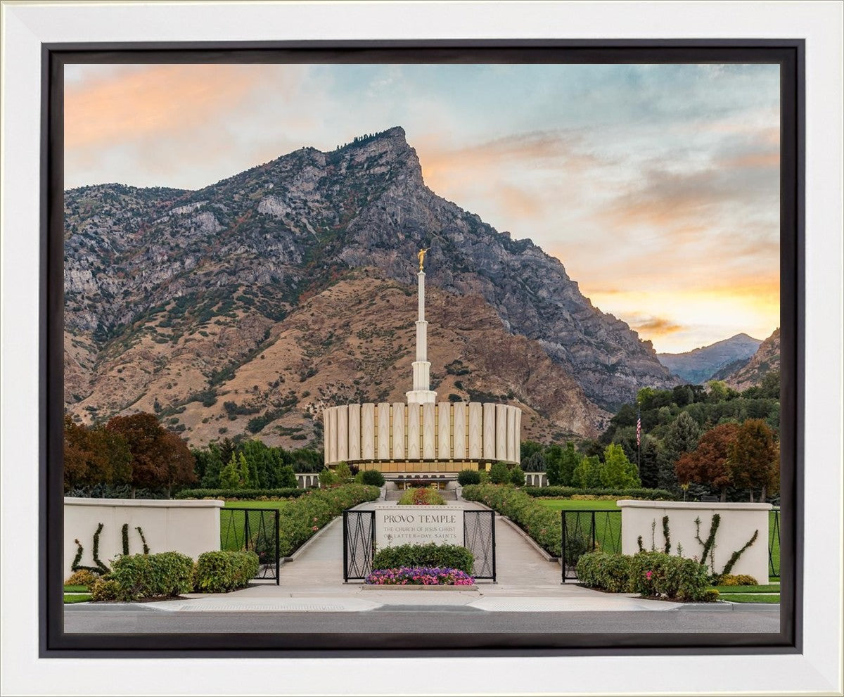Provo Temple Morning Light Gallery Wrap