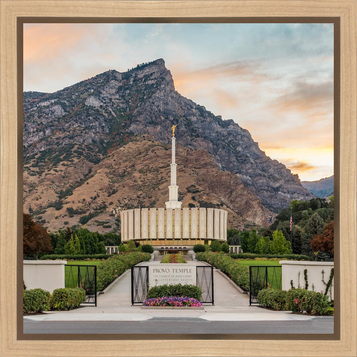 Provo Temple Morning Light Gallery Wrap
