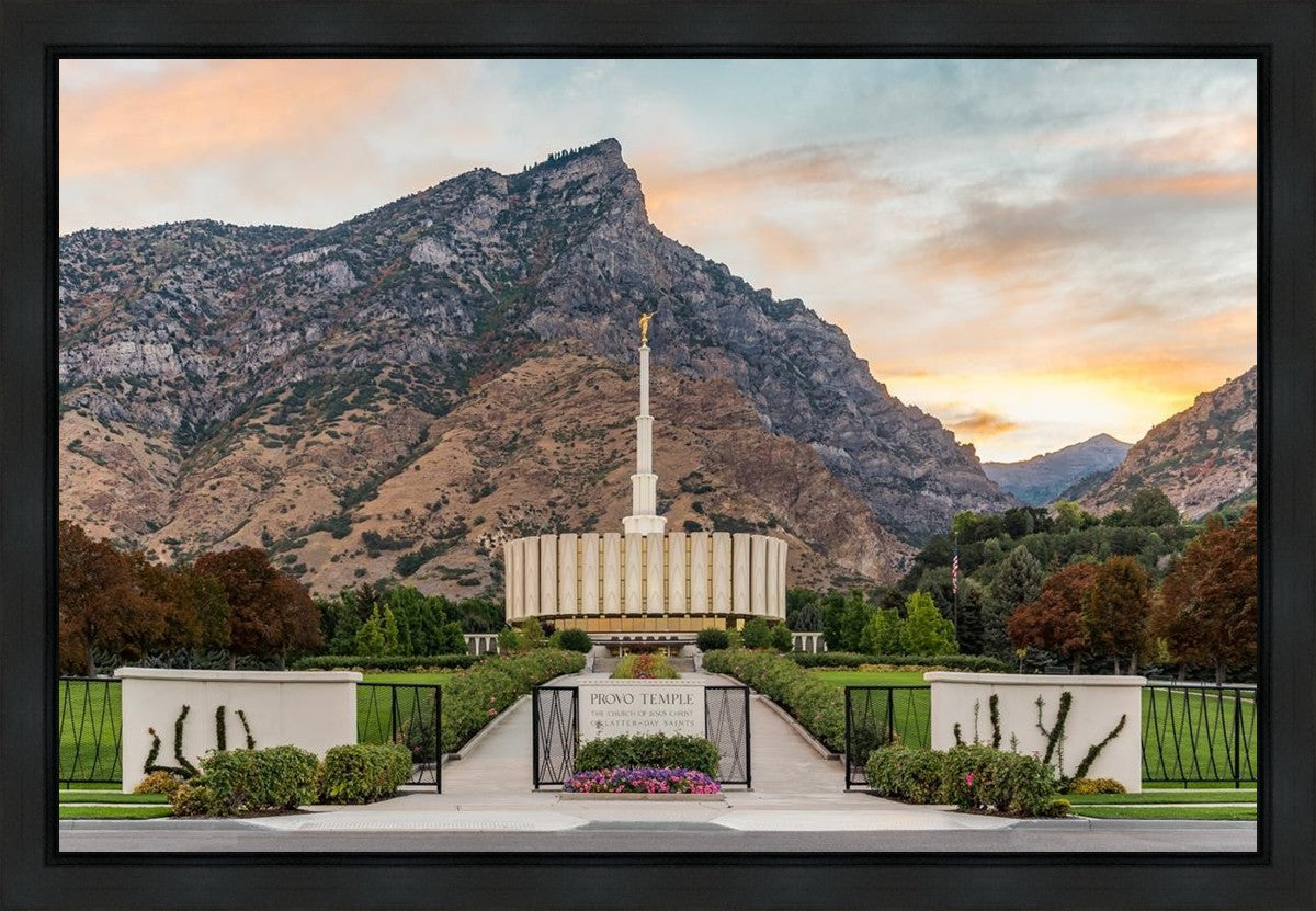 Provo Temple Morning Light Gallery Wrap