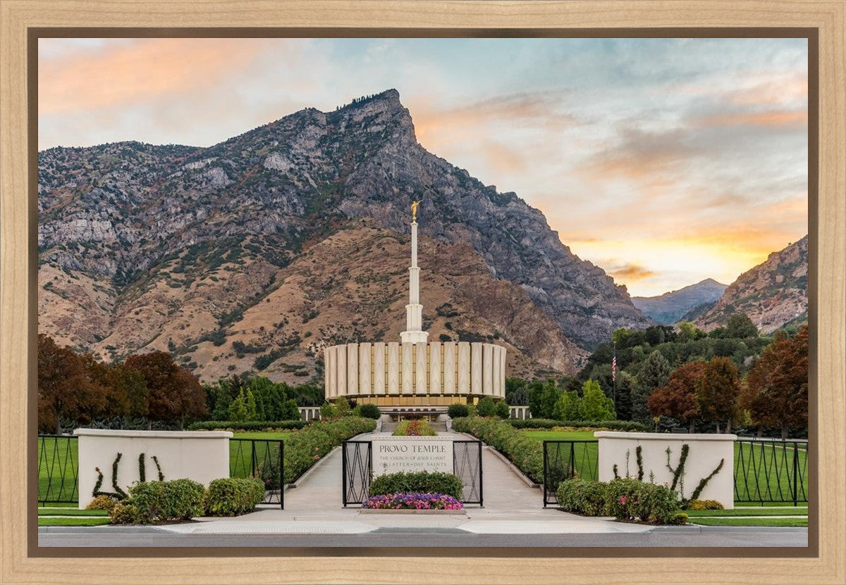 Provo Temple Morning Light Gallery Wrap