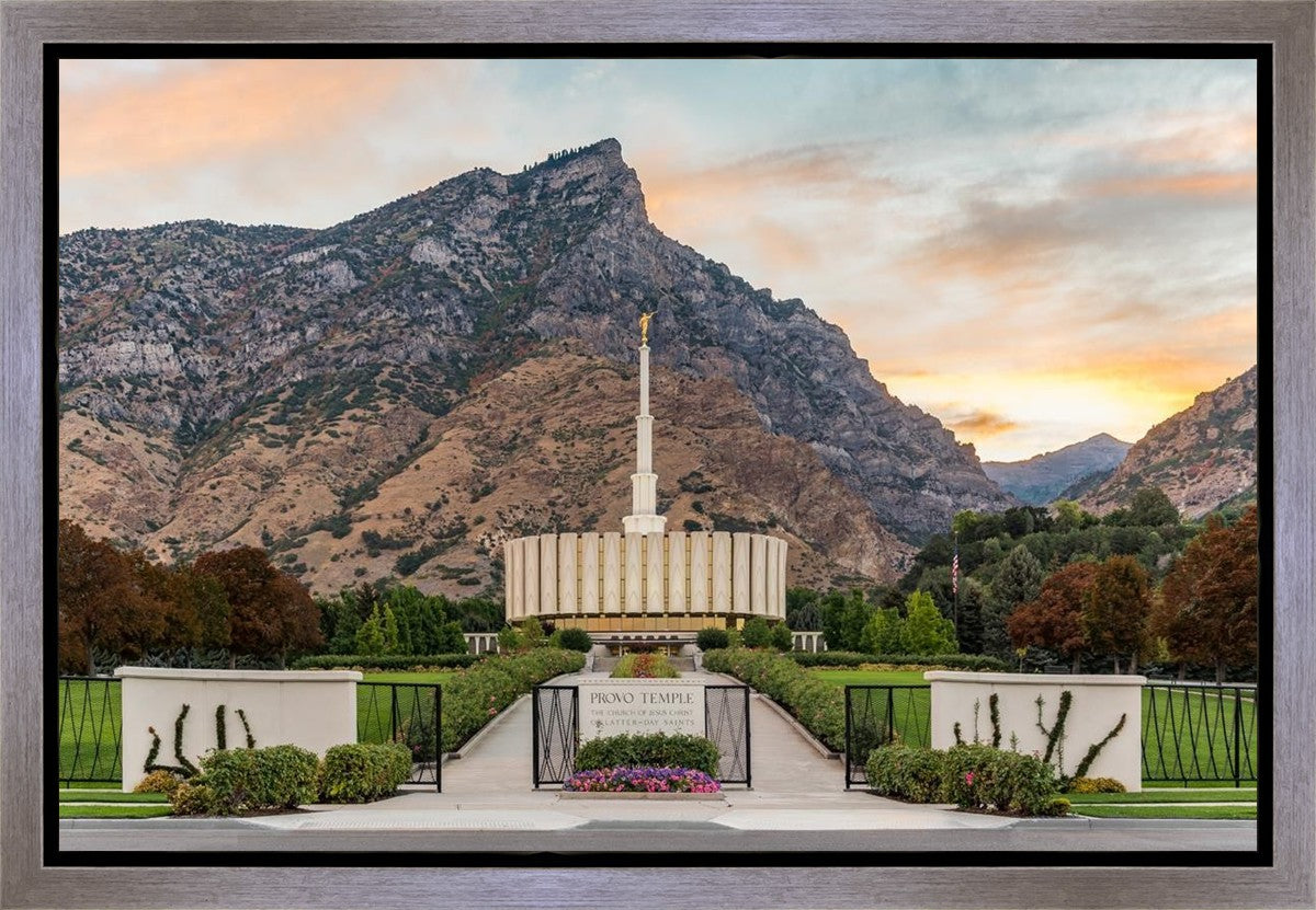 Provo Temple Morning Light Gallery Wrap