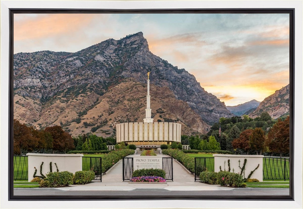 Provo Temple Morning Light Gallery Wrap