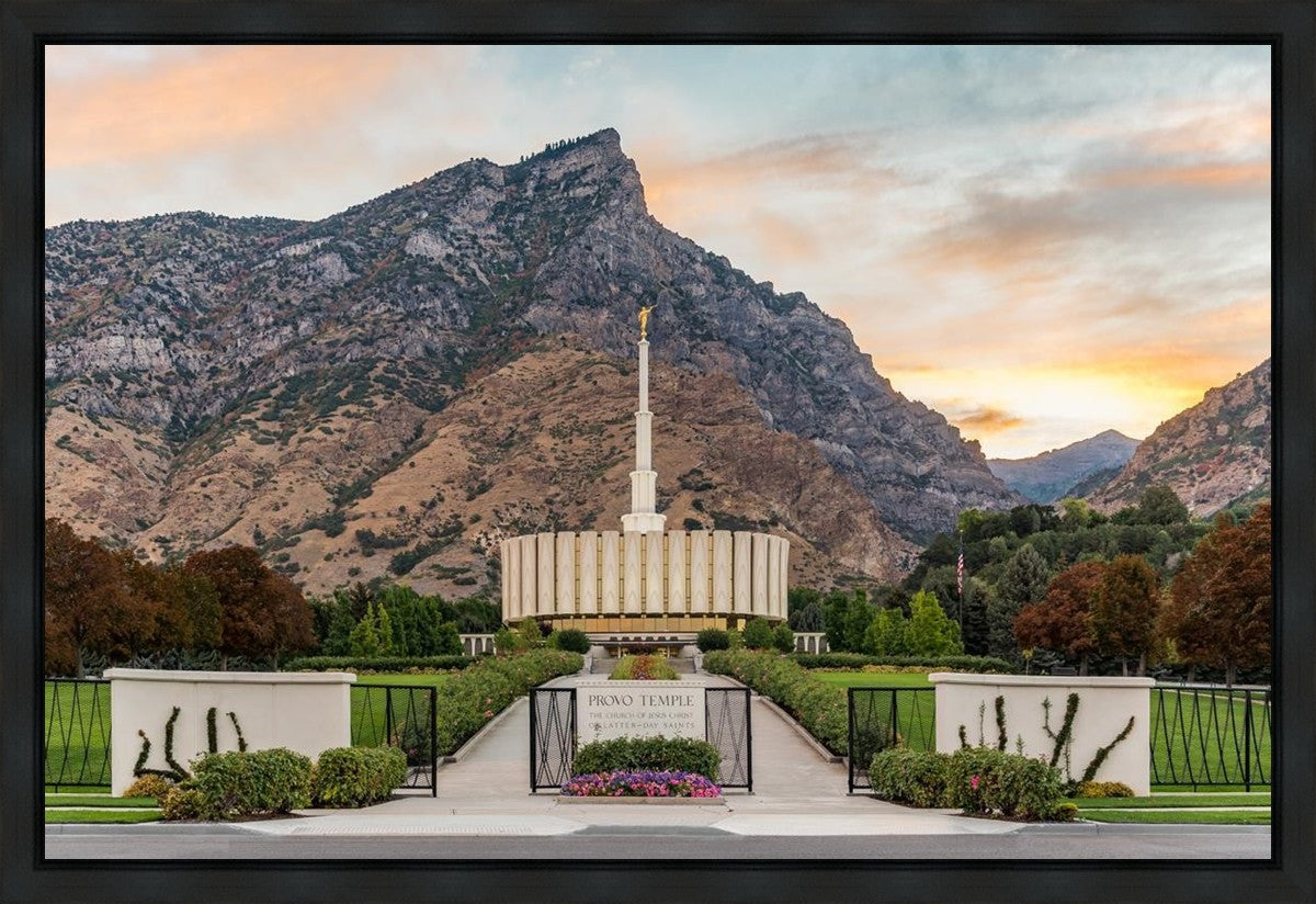 Provo Temple Morning Light Gallery Wrap