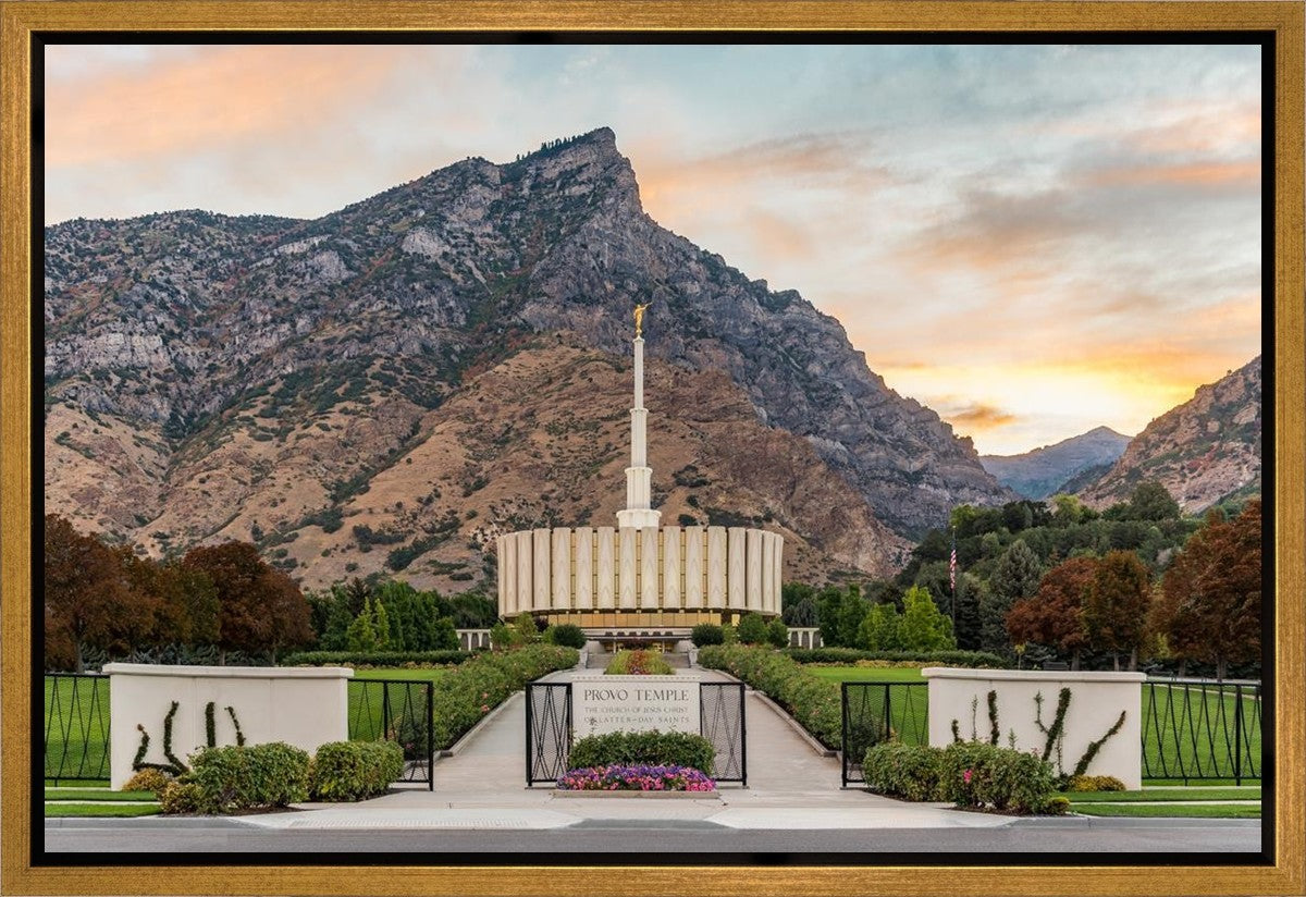 Provo Temple Morning Light Gallery Wrap