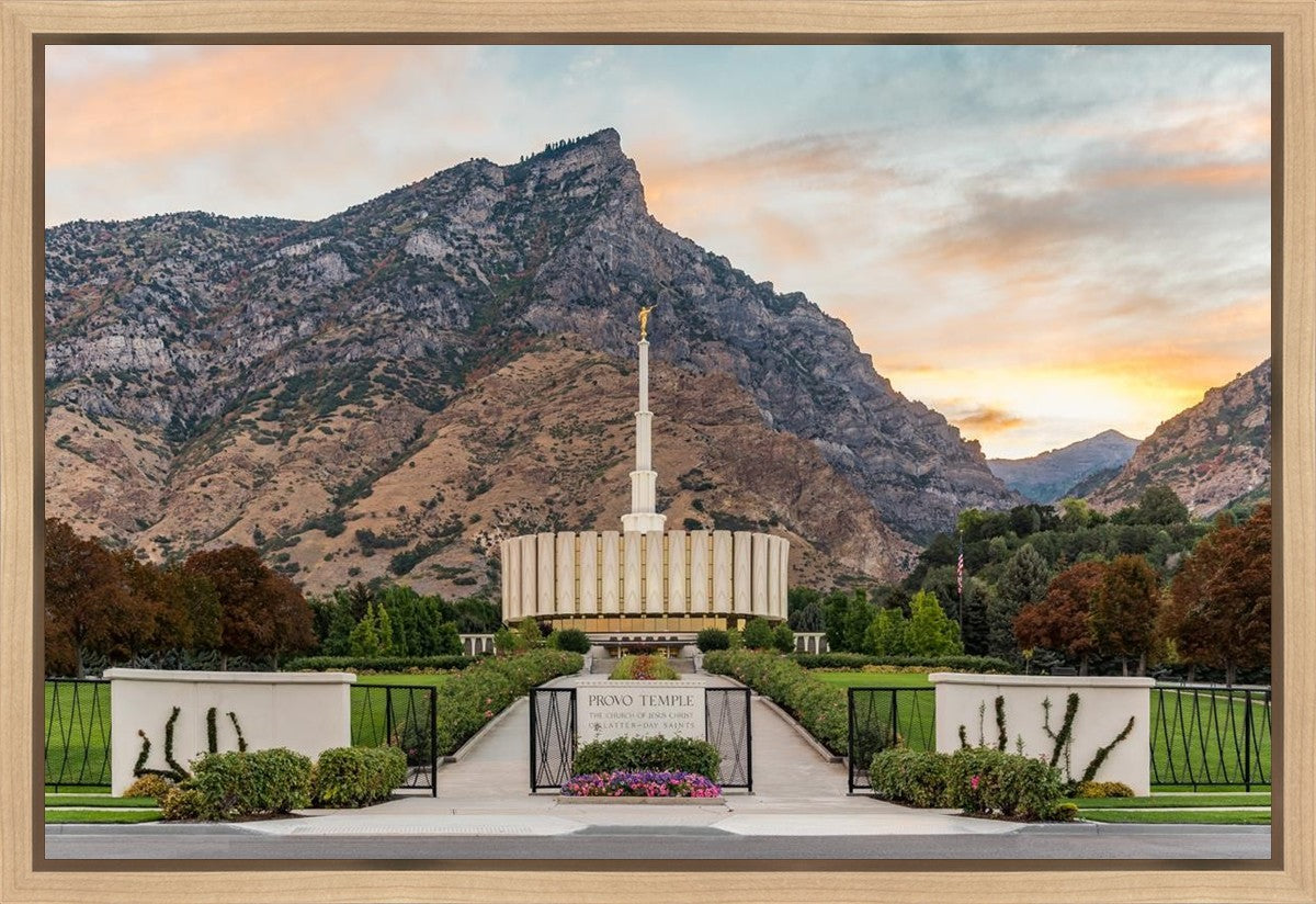 Provo Temple Morning Light Gallery Wrap