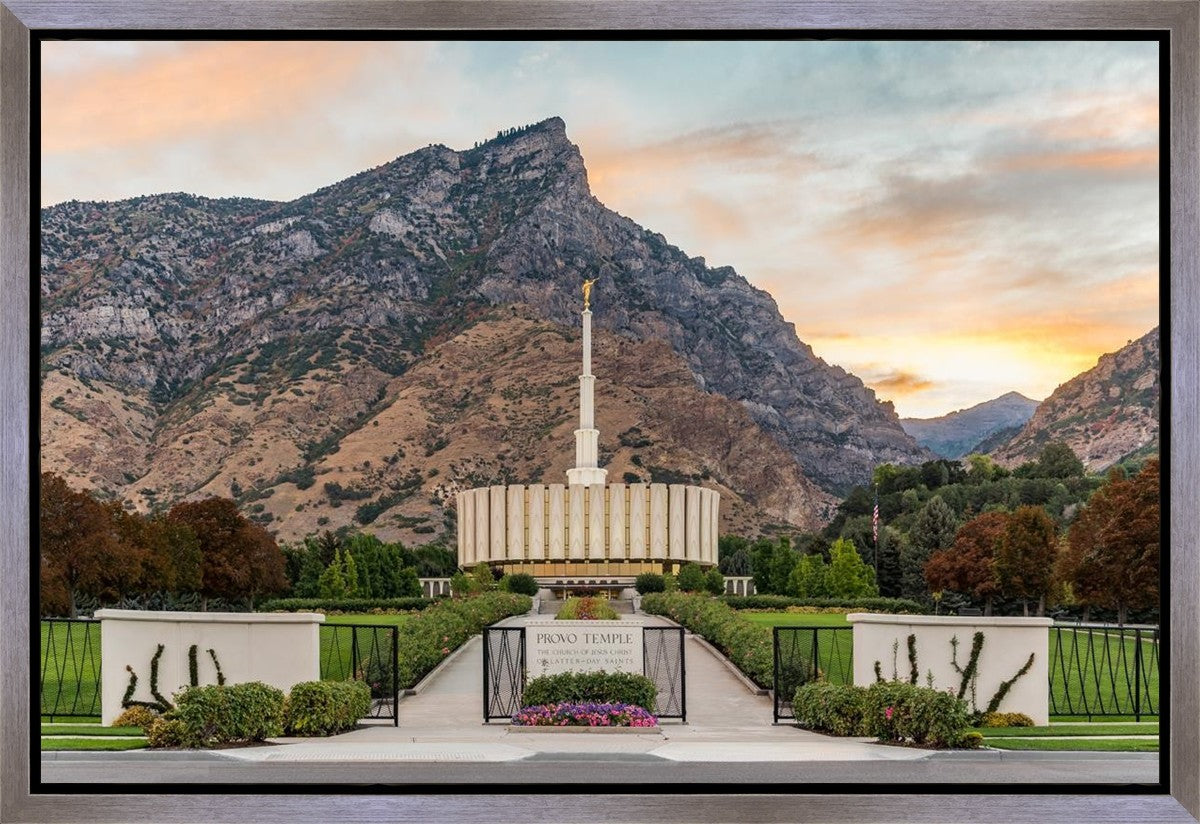 Provo Temple Morning Light Gallery Wrap