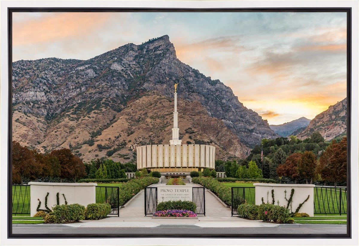 Provo Temple Morning Light Gallery Wrap