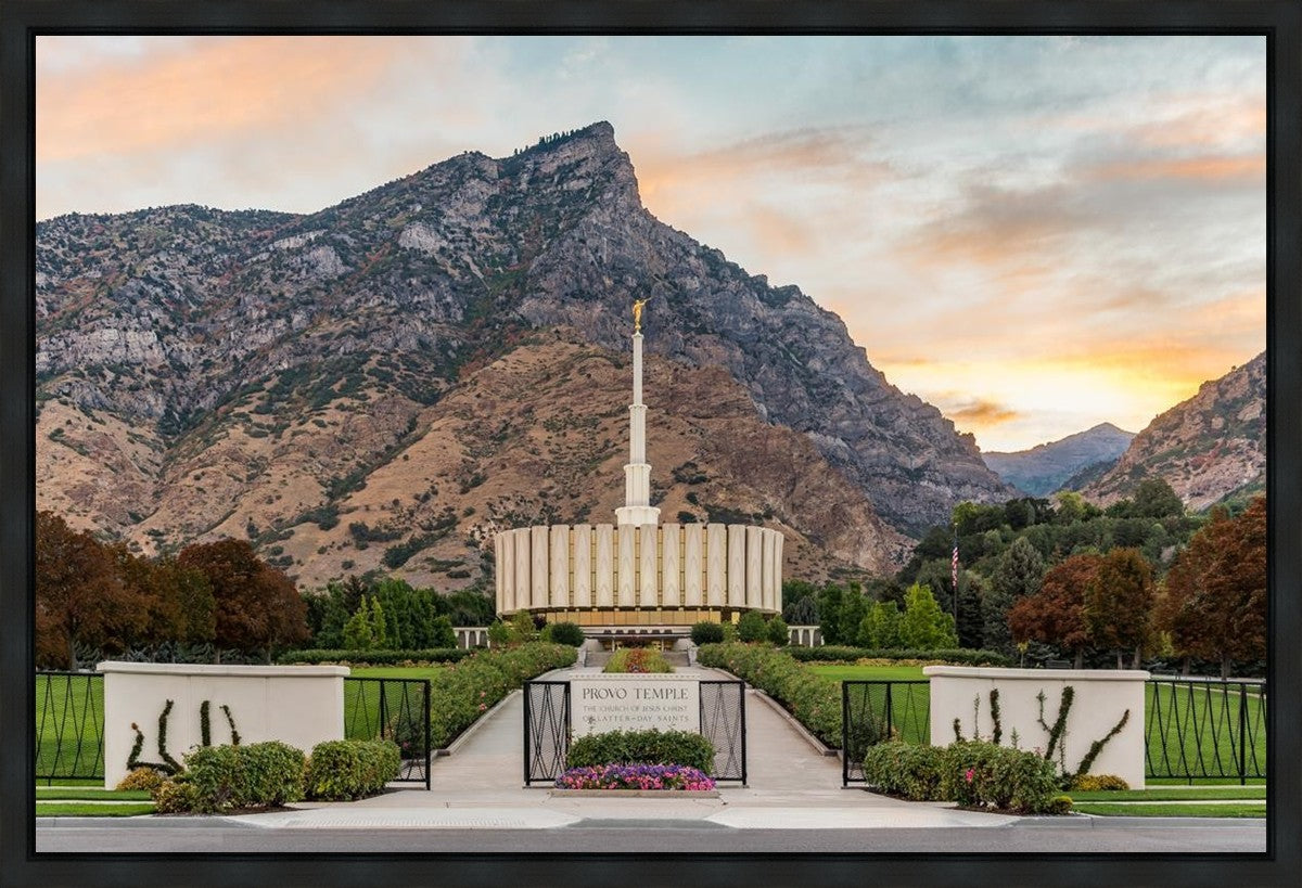 Provo Temple Morning Light Gallery Wrap