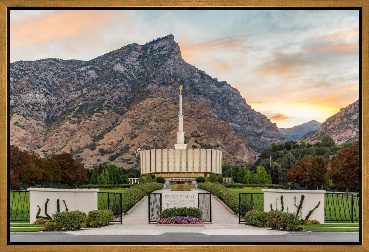 Provo Temple Morning Light Gallery Wrap