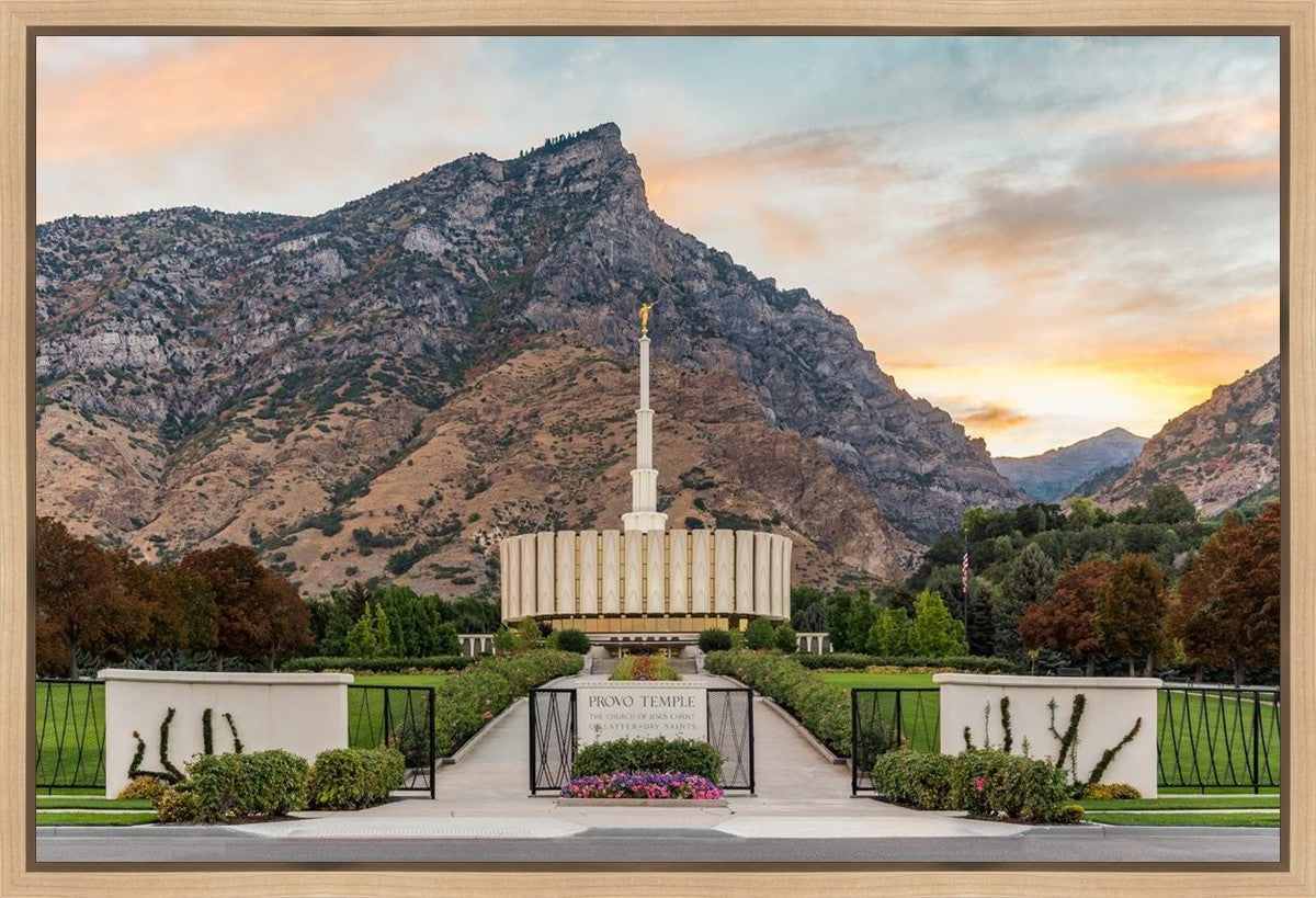 Provo Temple Morning Light Gallery Wrap