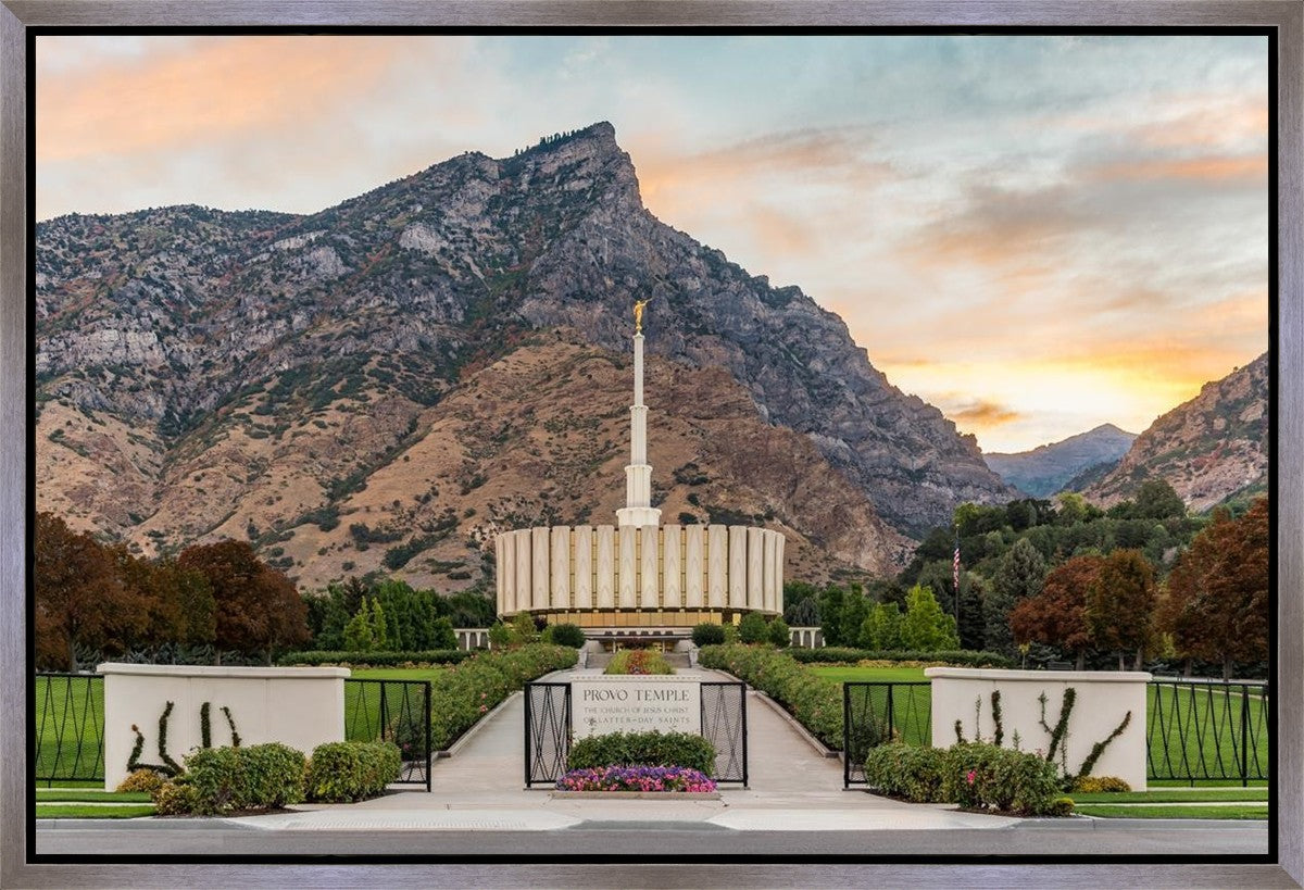 Provo Temple Morning Light Gallery Wrap