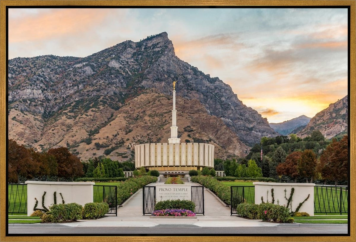 Provo Temple Morning Light Gallery Wrap