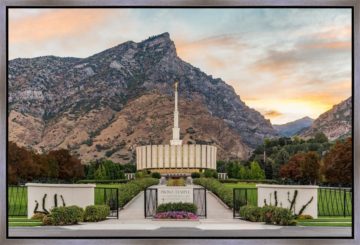 Provo Temple Morning Light Gallery Wrap