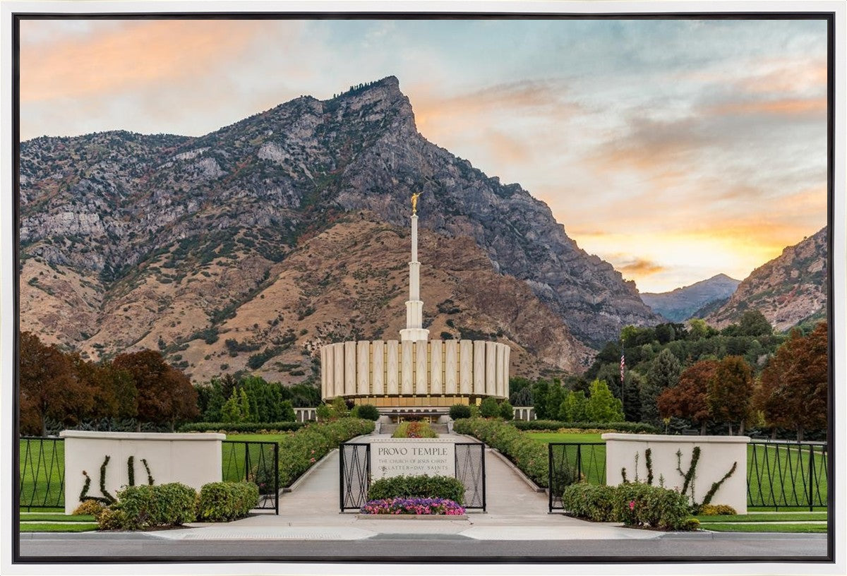 Provo Temple Morning Light Gallery Wrap