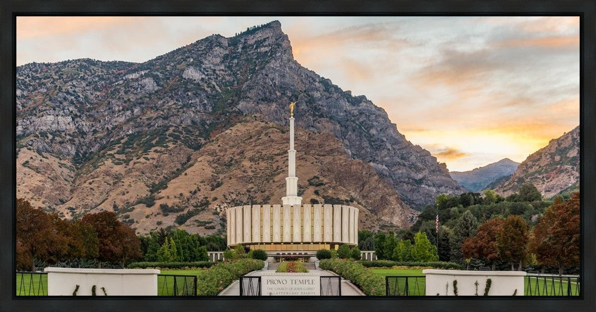 Provo Temple Morning Light Gallery Wrap