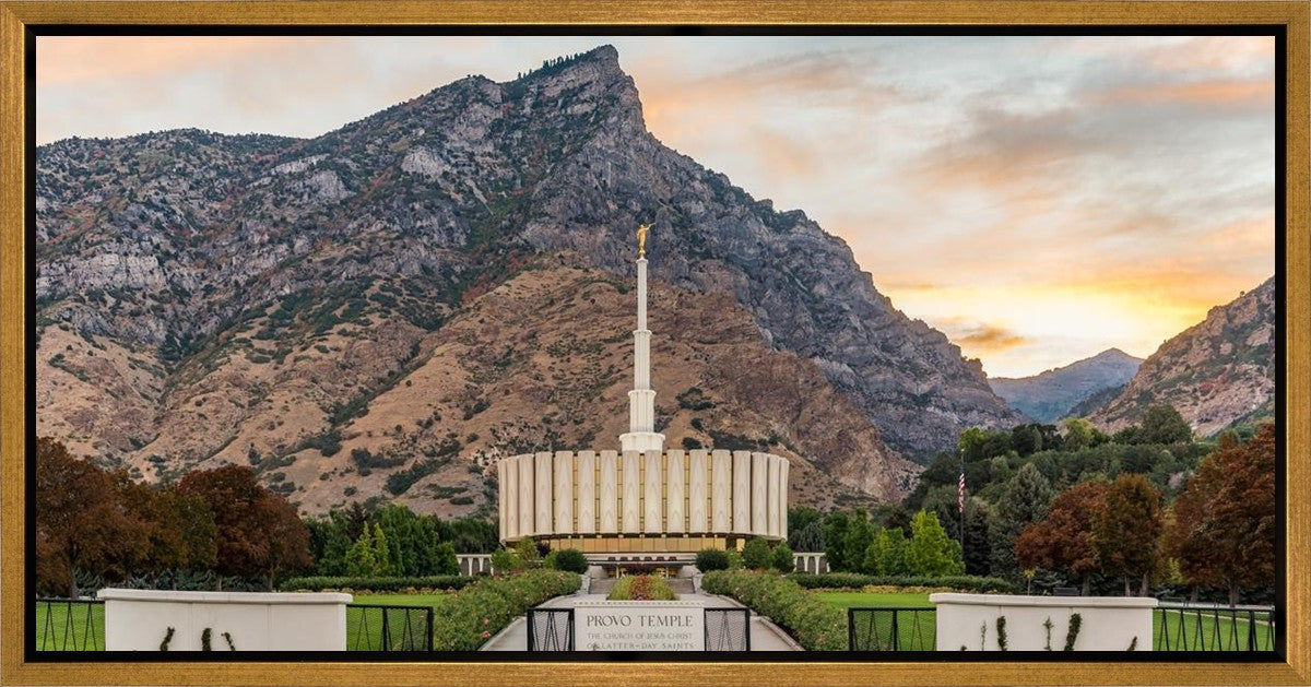 Provo Temple Morning Light Gallery Wrap