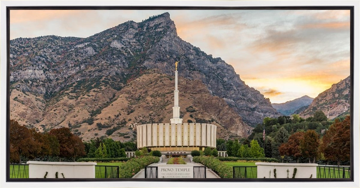 Provo Temple Morning Light Gallery Wrap