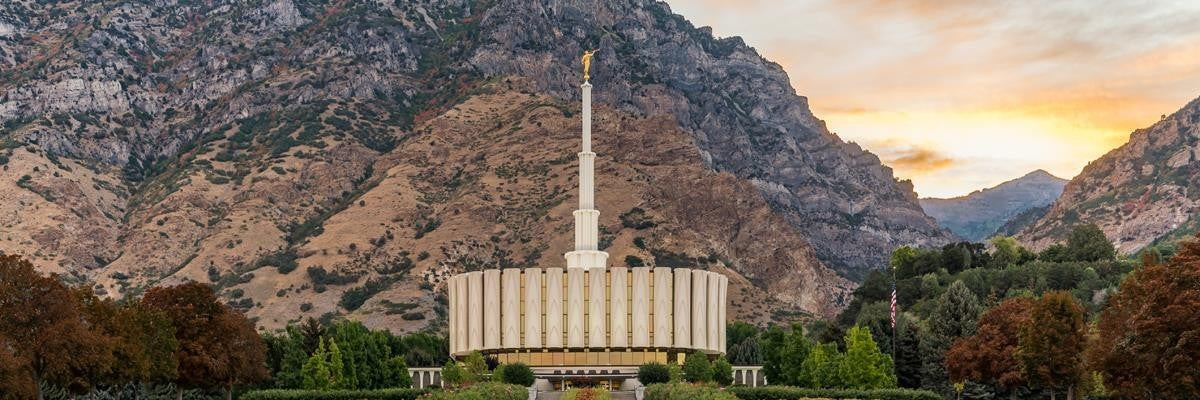 Provo Temple Morning Light Gallery Wrap