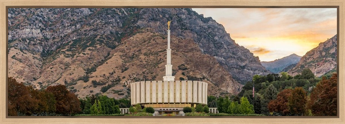 Provo Temple Morning Light Gallery Wrap
