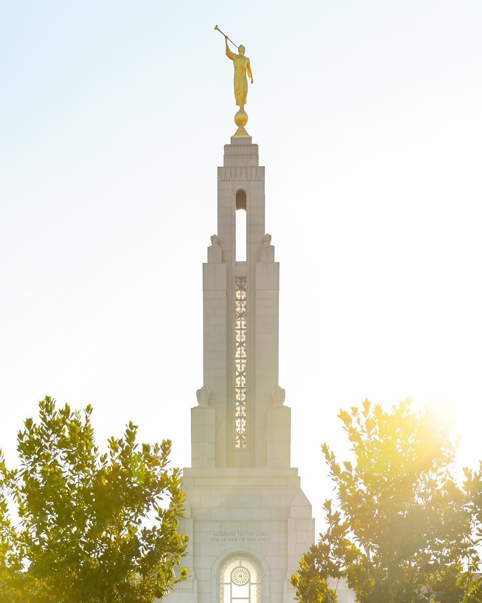Redlands Temple Heavenly Glow Gallery Wrap