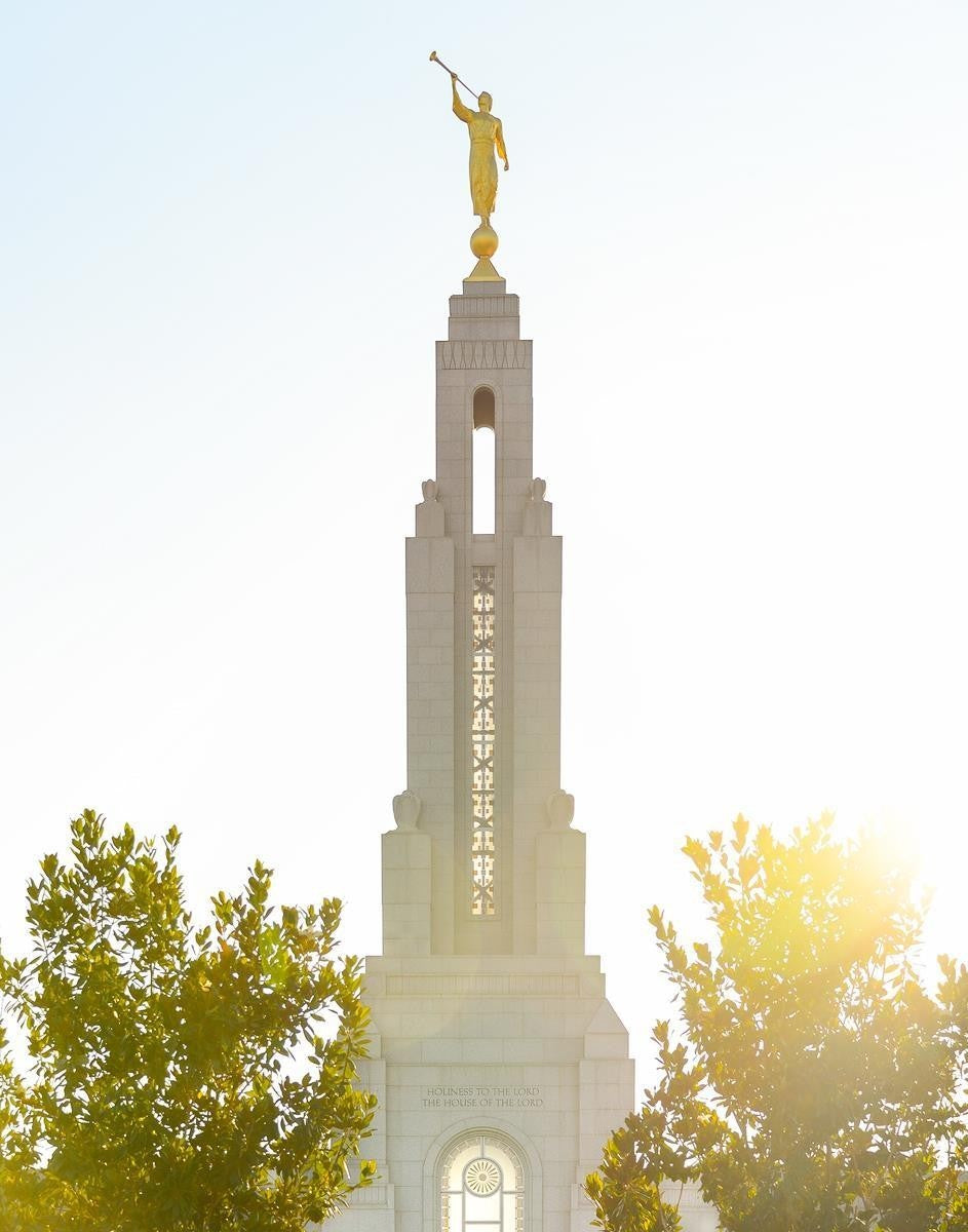 Redlands Temple Heavenly Glow Gallery Wrap