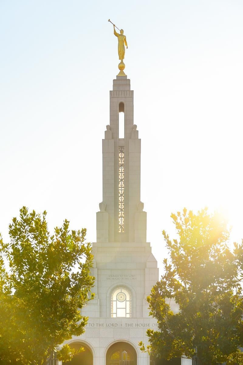 Redlands Temple Heavenly Glow Gallery Wrap