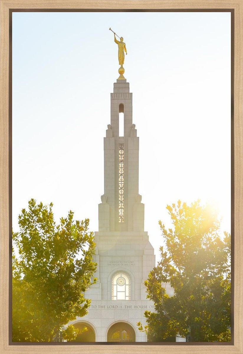 Redlands Temple Heavenly Glow Gallery Wrap