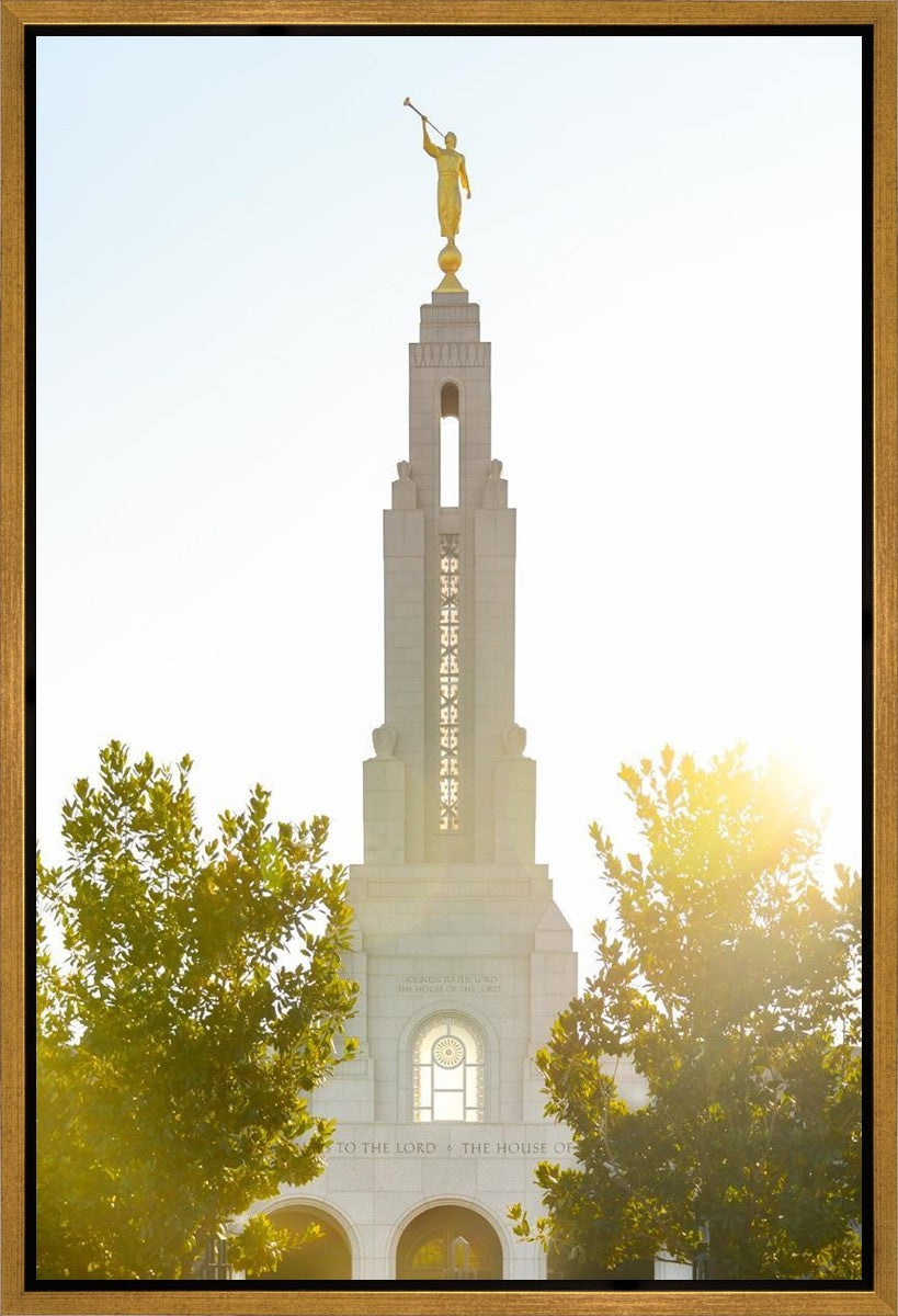 Redlands Temple Heavenly Glow Gallery Wrap