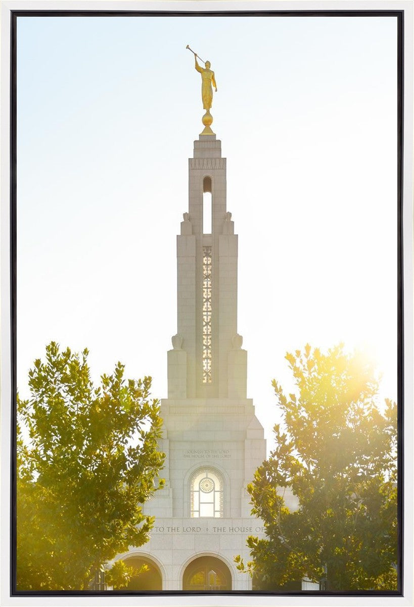 Redlands Temple Heavenly Glow Gallery Wrap