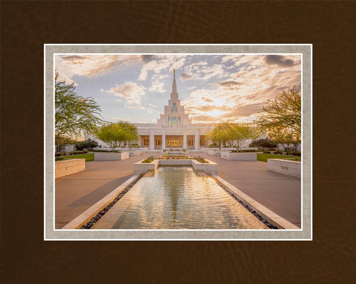 Phoenix Temple Golden Reflections