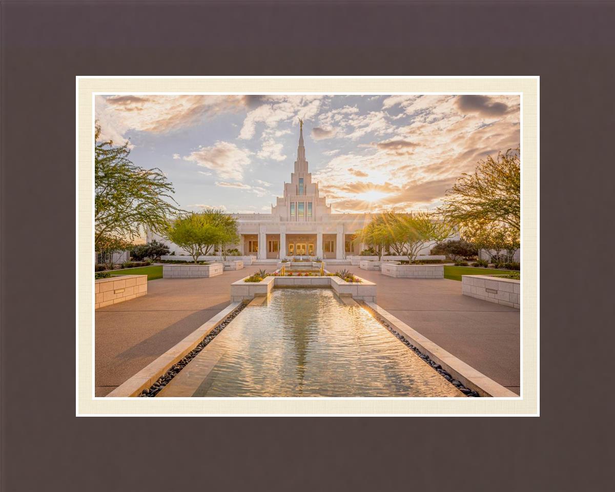 Phoenix Temple Golden Reflections