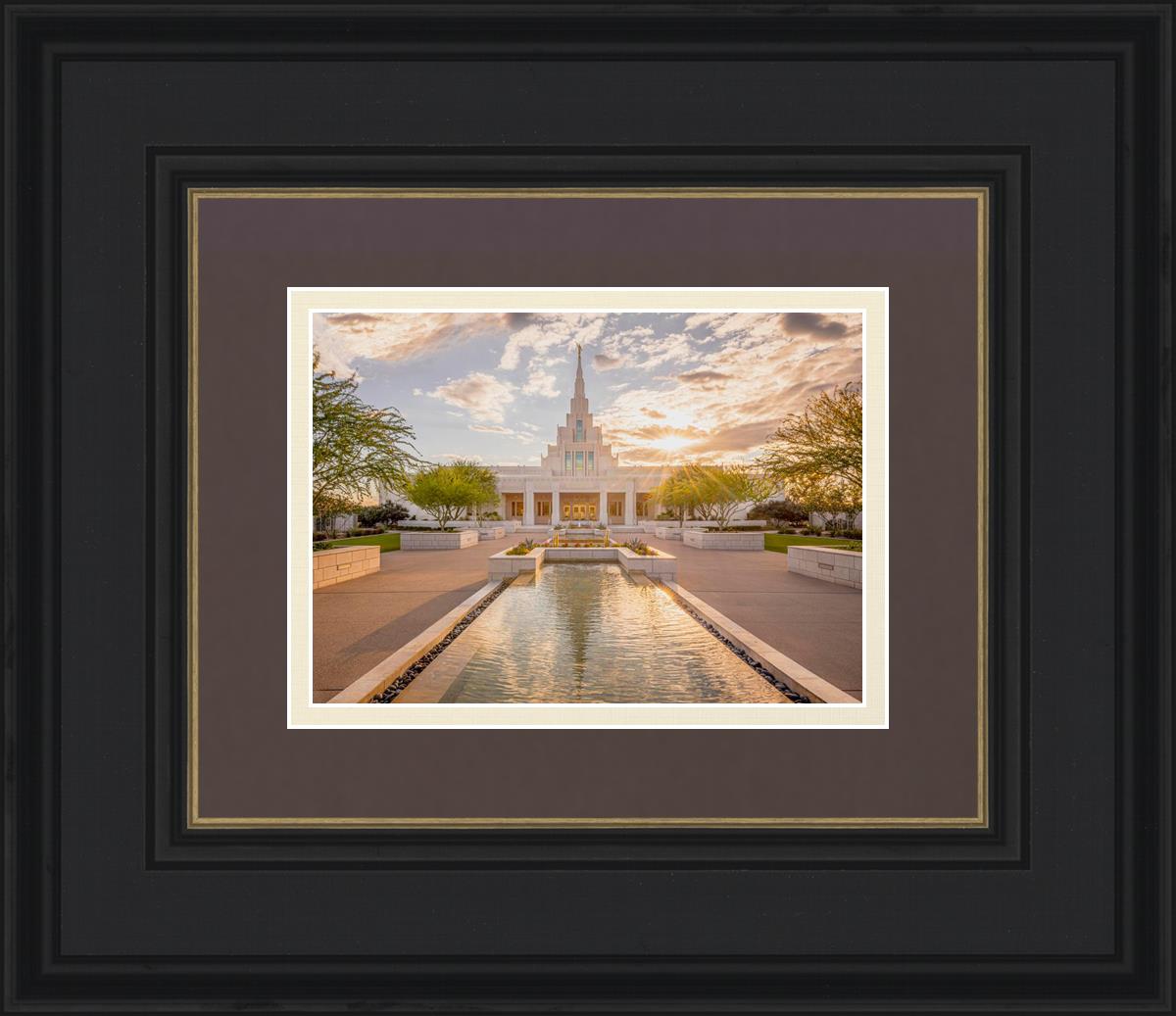 Phoenix Temple Golden Reflections