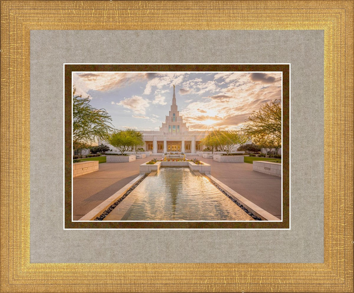 Phoenix Temple Golden Reflections