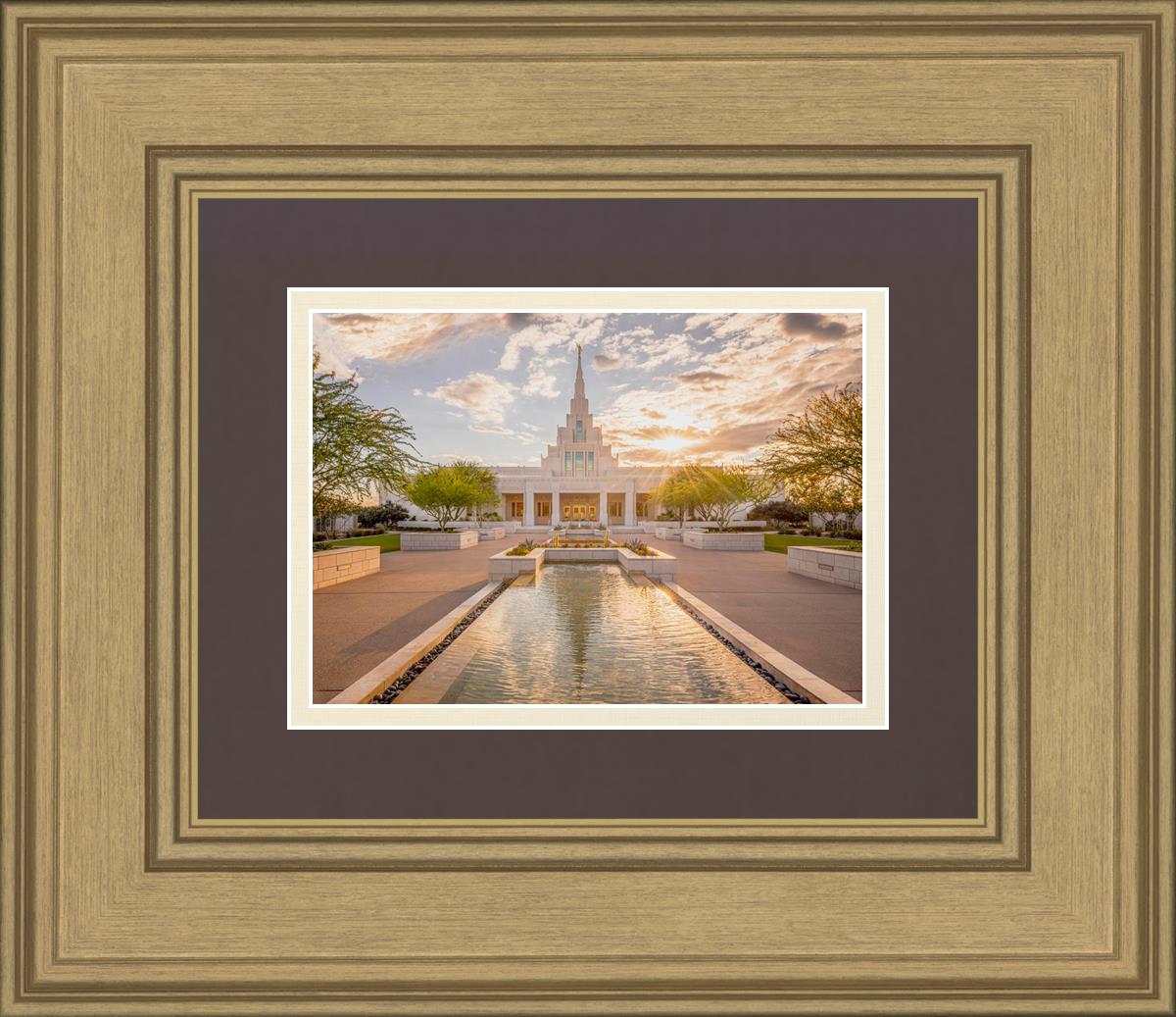 Phoenix Temple Golden Reflections